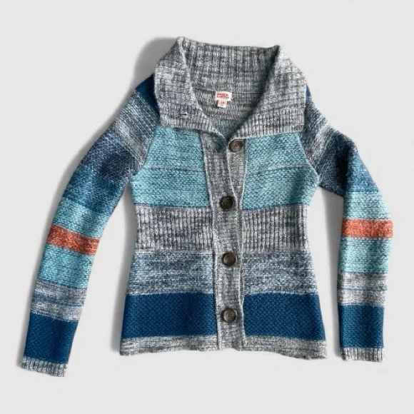 Mossimo Multi-Color Wool Blend Button Front Cardigan Women’s M - Picture 4 of 9